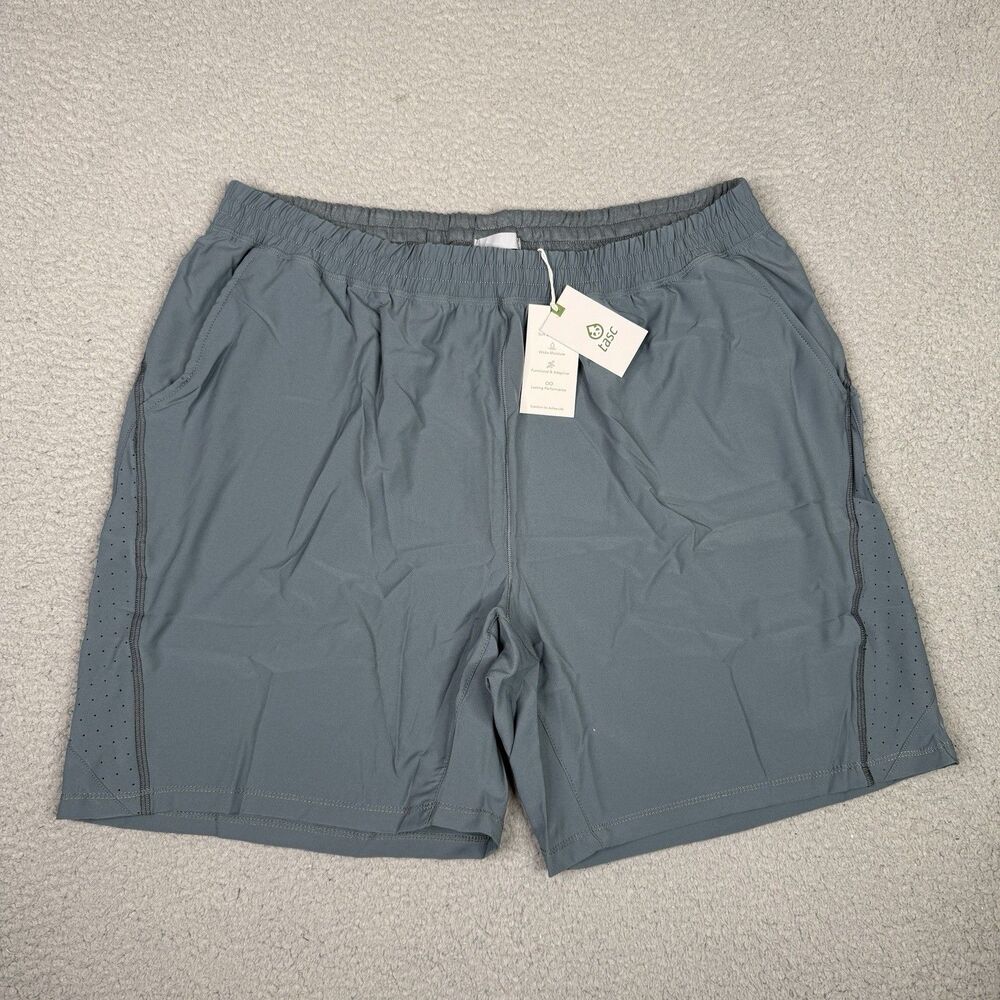 tasc Performance Shorts Men‎ XXL Gray Weightless 7" Running Athletic Stretch NWT